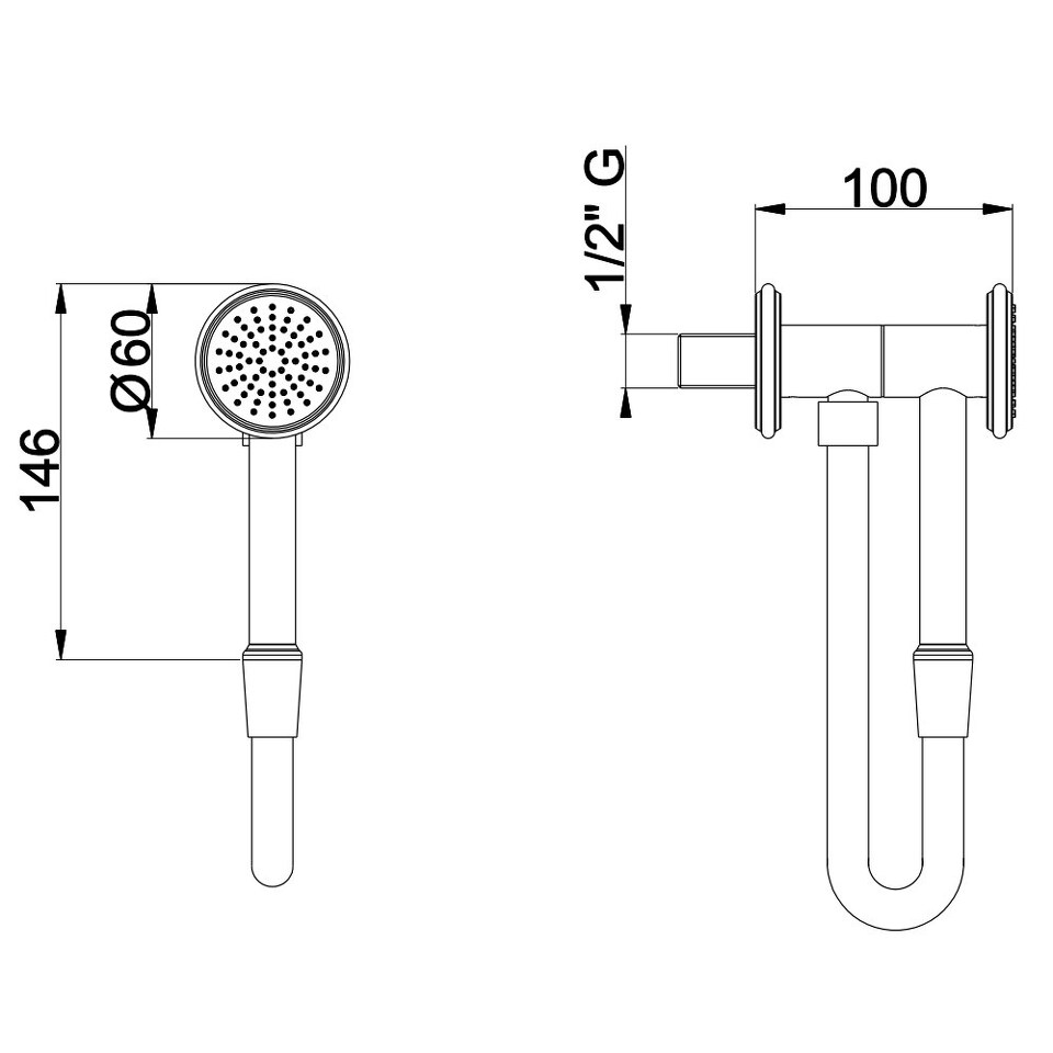 Фото №10  SD027AXX AQUAelite INstile душевой гарнитур из латуни Никель шлифованный, 07Q