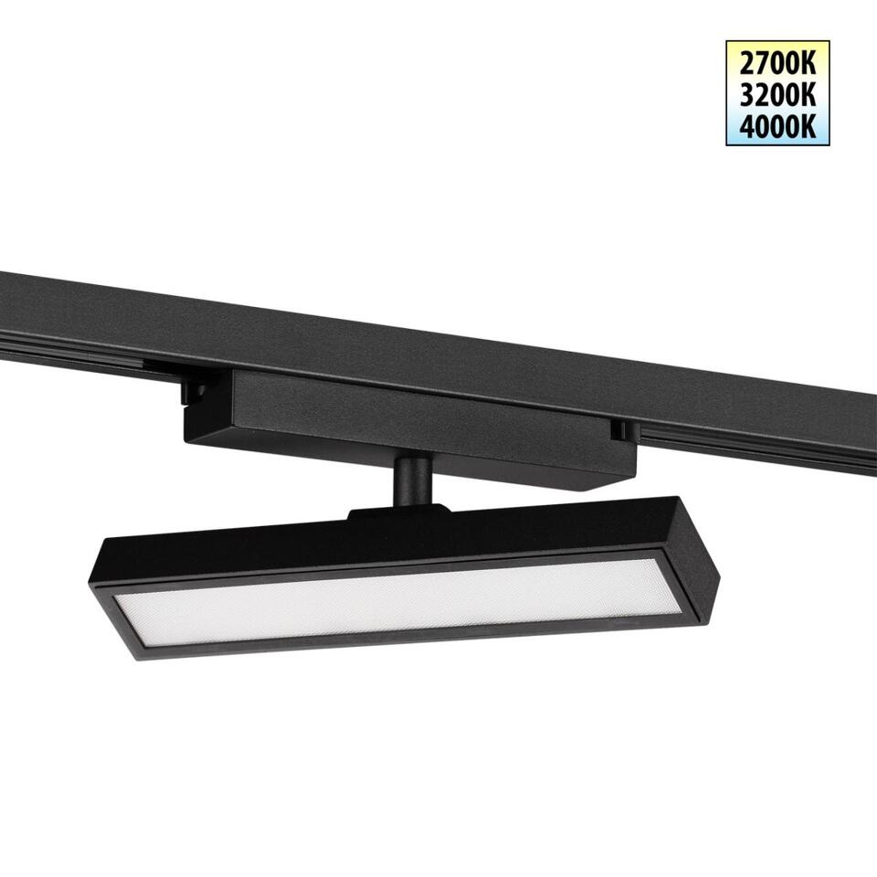 Фото №7  NOVOTECH 359777 PORT NT25 260 черный Светильник однофазный трехжильный трековый с переключ. цв. температуры IP20 LED 12W 180-265V 2700К/3200К/4000К STRATUS