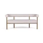 Превью фото №2  Диван Top concept Диван Бигги, букле Turin ivory / опоры золото