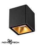 Превью фото №1  NOVOTECH 358487 OVER NT20 388 черный/золото Светильник накладной IP20 LED 4000K 10W 220V RECTE