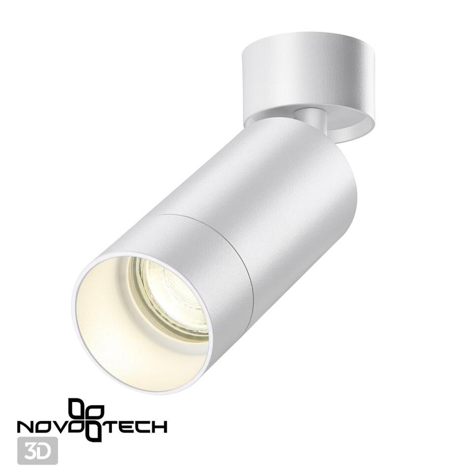 Фото №2  NOVOTECH 370868 OVER NT22 417 белый Светильник накладной IP20 GU10 9W 220V SLIM