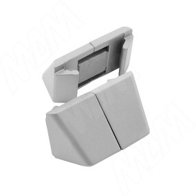Фото Eureka SLIM фиксатор универсальный для стеклянных и деревянных полок, компл. на 1 полку, серебро (SL3522)
