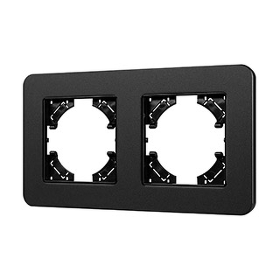 Фото №1  Рамка Arlight Рамка алюминиевая FRM-AKIRY-SFAL-2-BK ( -)