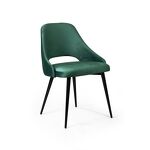 Превью фото №1  Top concept Стул Вильям, бархат зелёный 19/ черный конус