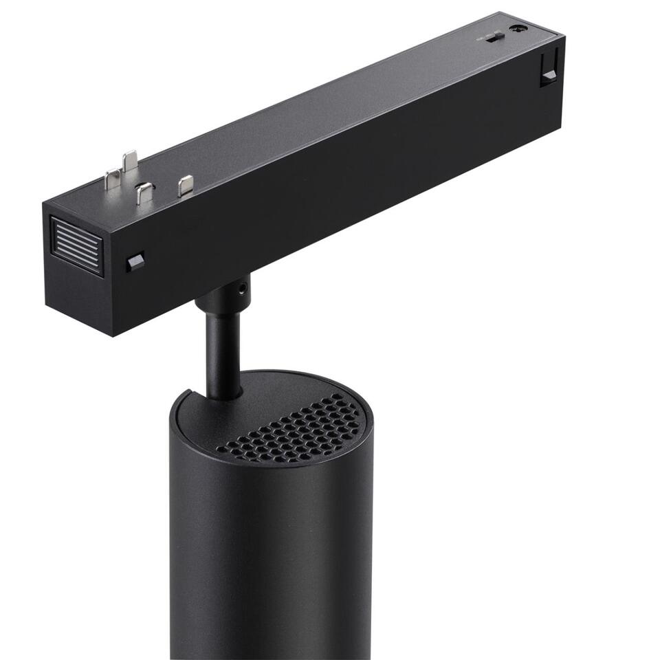 Фото №7  NOVOTECH 359956 PORT NT25 220 черный Трековый светильник с переключ. цв. темпер. IP20 LED 3000К\4000К\6000К 12W 90-240V VECTOR