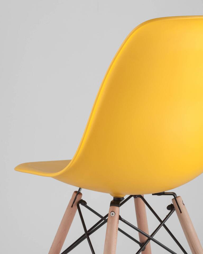 Фото №10  Стул Eames DSW желтый
