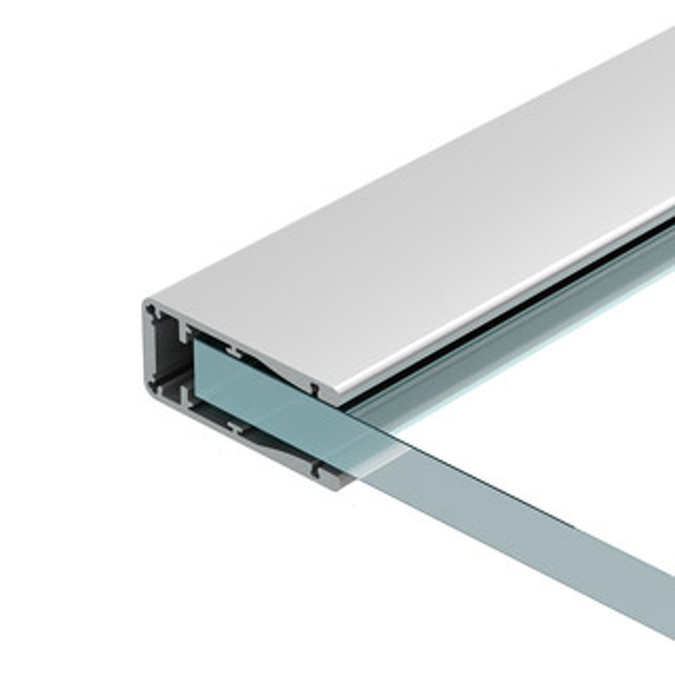 Фото №1  Arlight Профиль ALU-HANDRAIL-2000 FOR GLASS 17.5 ( Алюминий)