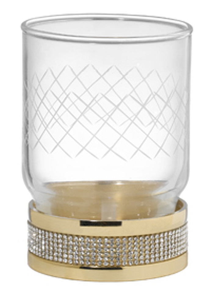 Фото №2  Boheme Настольный стакан ROYALE CRISTAL GOLD