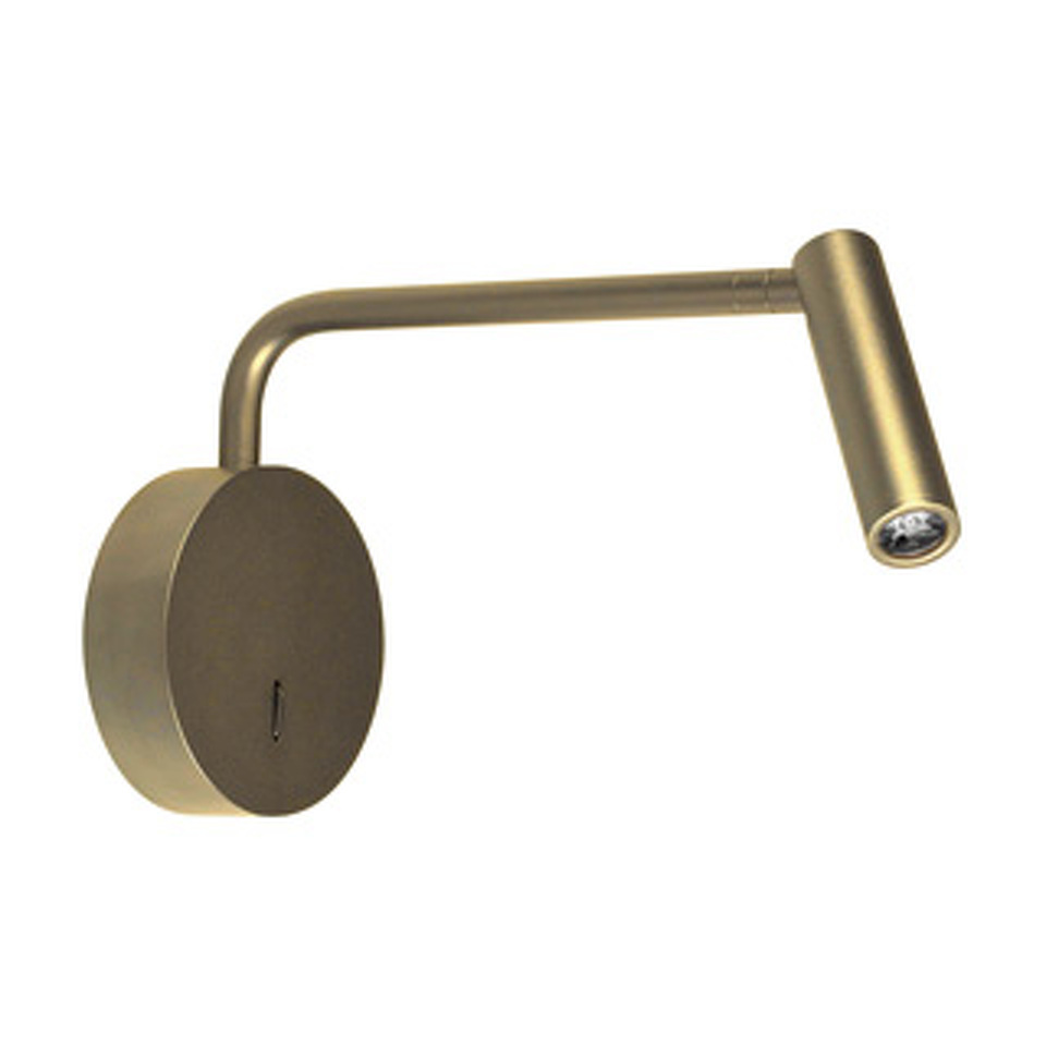 Фото №1  Arlight Светильник SP-VERDI-LONG-WALL-3W Warm3000 (BR, 20 deg, 230V) ( IP20 Металл, 3 года)