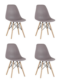 Фото Стул Eames Style DSW темно-серый x4 (разборный каркас)