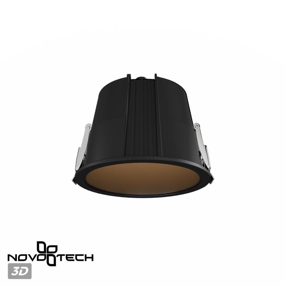 Фото №8  NOVOTECH 359425 SPOT NT24 438 черный Светильник встраиваемый с переключателем цв. температуры IP65 LED 10W 170-265V 3000К\4000К\6000К LANG