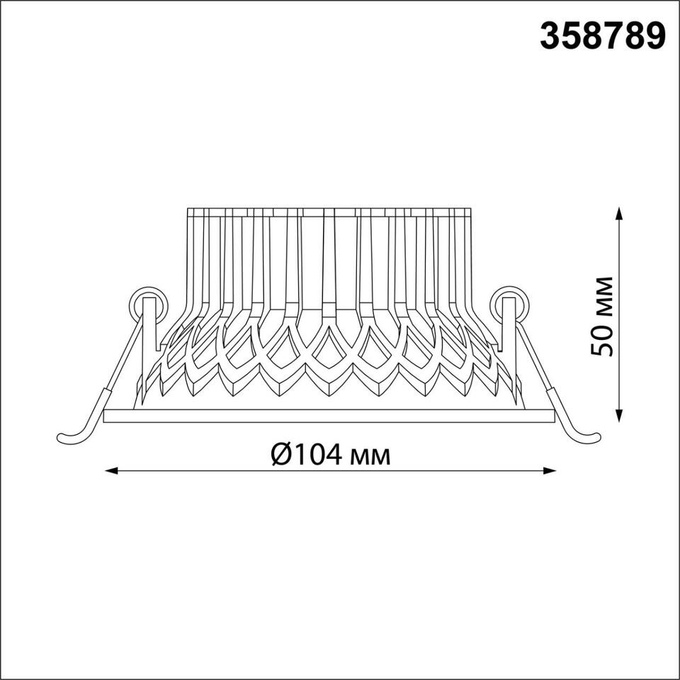 Фото №5  NOVOTECH 358789 SPOT NT21 468 белый Светильник встраиваемый светодиодный IP20 LED 15W 4000K 1600Лм 110-265V BIND