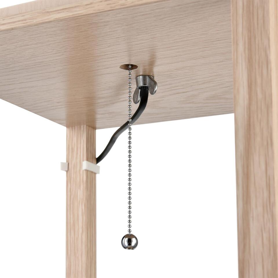 Фото №12  Торшер LUMION 8091/1F COMFI LN26 459 дерево/белый, дерево/текстиль Торшер Е27 1*60W 220V PRACTIC