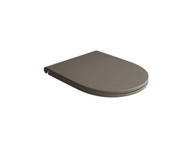 Фото 41113 Althea Cover Slim тонкое сиденье и крышка с плавным закрыванием  Матовый бетон Plus-Ton®