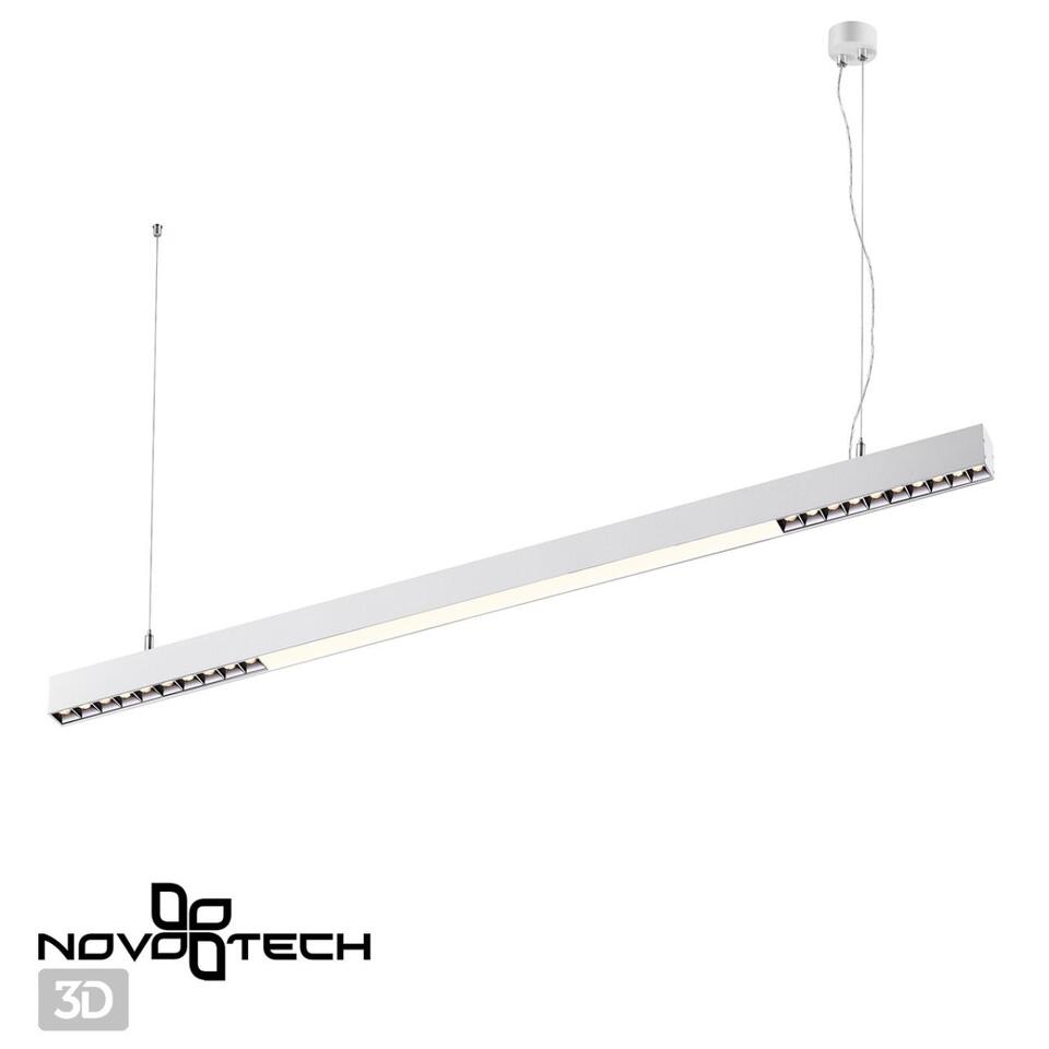 Фото №6  Подвесной светильник NOVOTECH 358869 OVER NT22 338 белый Светильник накладной/подвесной светодиодный (длина подвесов 1,2м) IP20 LED 4000K 40W 220V ITER