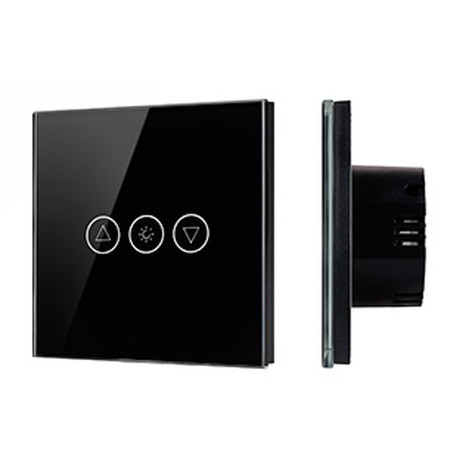 Фото №1  Arlight Светорегулятор сенсорный с Zigbee управлением SWT-OMALI-SD3-ZB-BK (250V, 500W) ( Стекло)