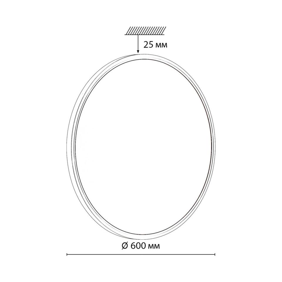 Фото №12  SONEX 7659/48L MITRA LED SN 551 Светильник пластик/белый LED 48Вт 3000/4000K D600 IP40 ALFA WHITE