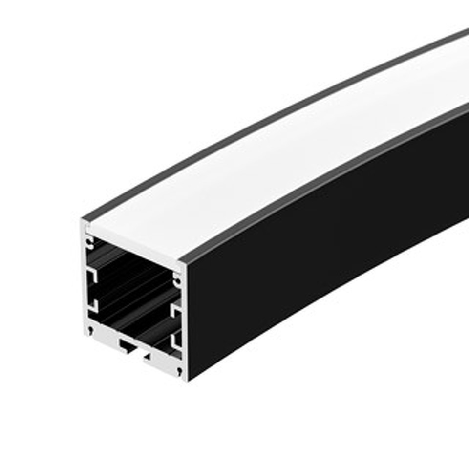 Фото №1  Arlight Профиль SL-ARC-3535-D1500-A45 BLACK (590мм, дуга 1 из 8) ( Алюминий)