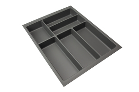 Фото Dirks Лоток BASIC SOFT-TOUCH для столовых приборов, ширина фасада 450 мм, 369х473х58 мм, антрацит
