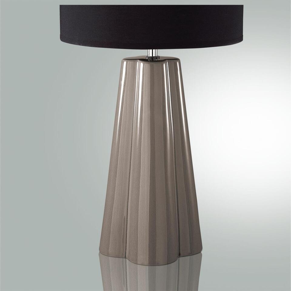 Фото №7  Настольная лампа LUMION 8125/1T COMFI LN26 478 черный/серый, керамика/текстиль Настольная лампа E27 1*60W 220V HINAMI