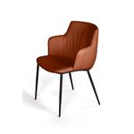 Превью фото №11  Top concept Стул с подлокотниками София, иск.кожа soft-touch, терракот