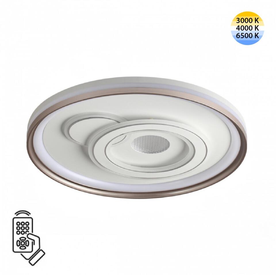 Фото №10  SONEX 7785/85L PIKO LED SN 607 Светильник металл/белый/бронза LED 85Вт 3000-6500K D490 IP20 пульт ДУ GEMINI