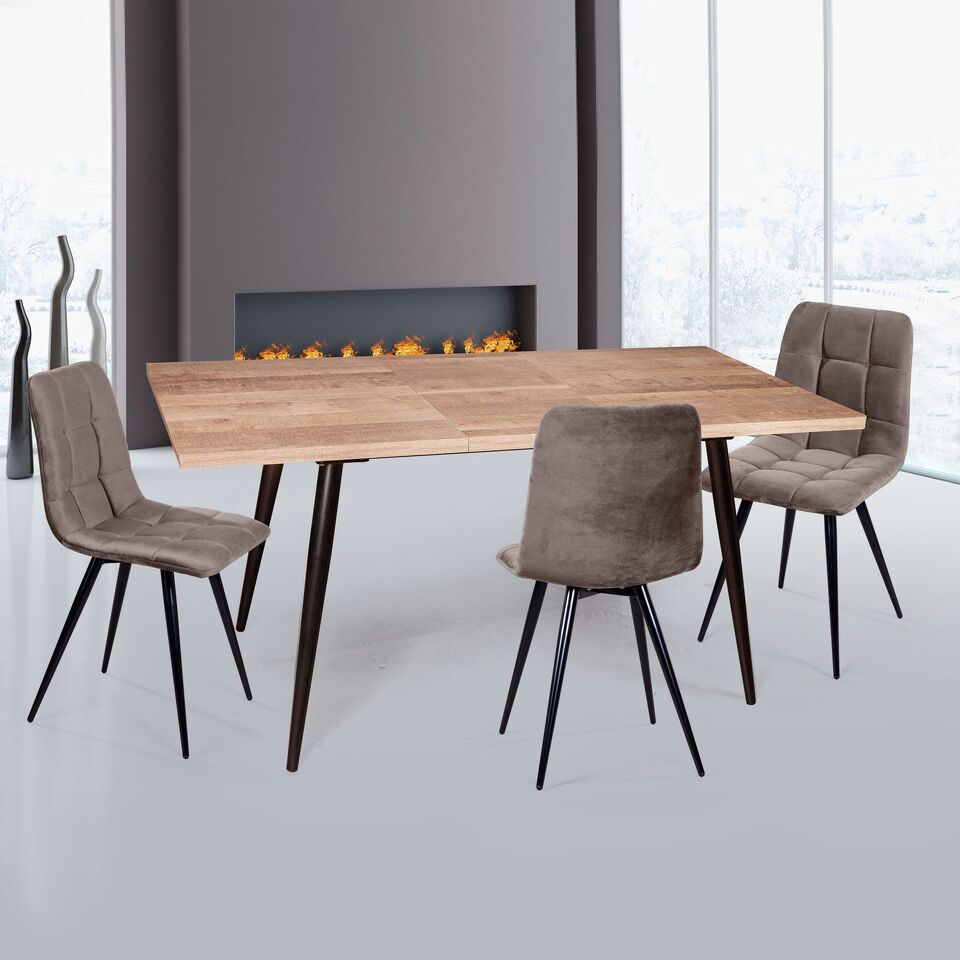 Фото №7  Top concept Стол раздвижной Стенли (120+40) дуб эндгрейн