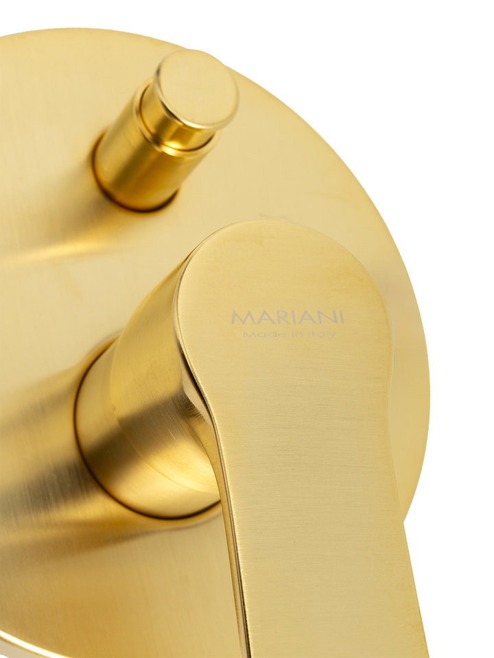 Фото №3  Смеситель для душа Mariani Kali B22173KL, золото брашированное