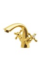 Превью фото №1  Boheme Смеситель для умывальника TRADIZIONALE ORO двуручковый
