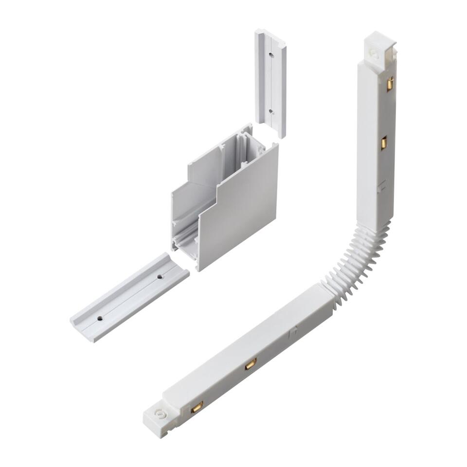 Фото №4  NOVOTECH 135123 SHINO NT21 043 белый Соединитель с токопроводом для шинопровода Г-образный IP20 48V FLUM