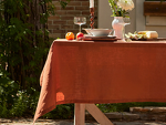Превью фото №3  OGOGOHOME Скатерть льняная Linen collection brown 145х110 см
