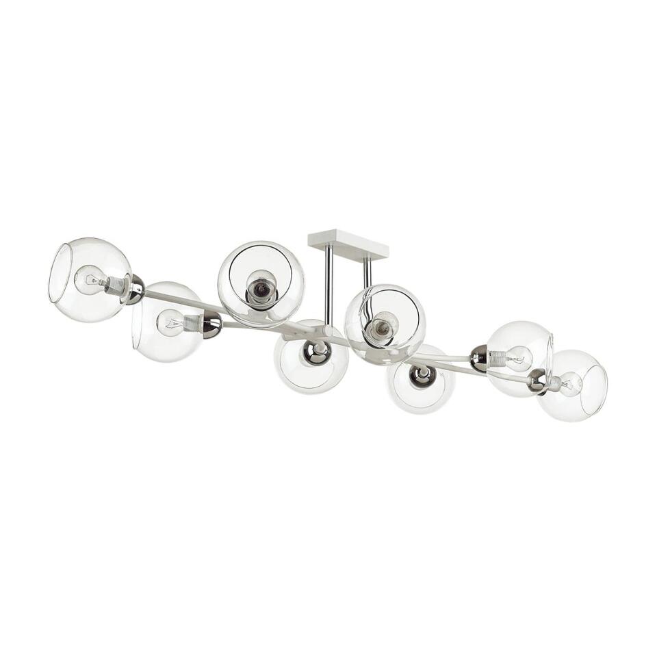 Фото №4  Люстра LUMION 4517/8C MODERNI LN26 222 белый, хром Люстра потолочная E14 8*40W 220V ALANA