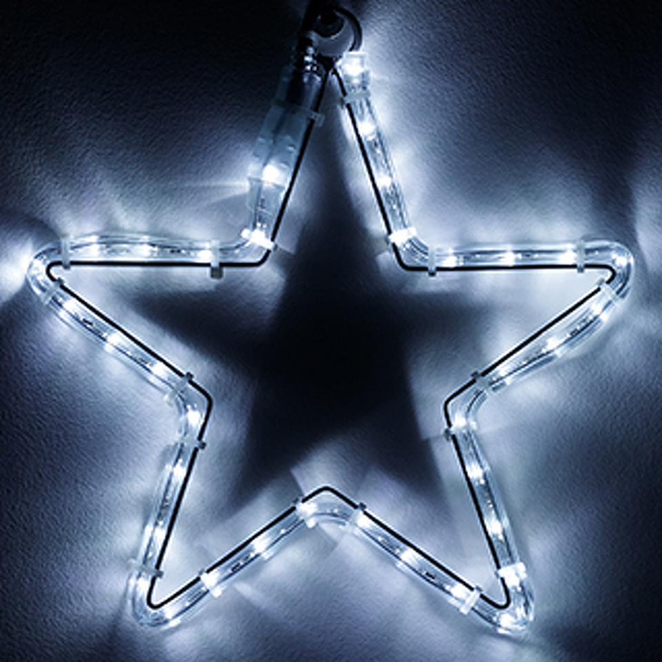Фото №1  Ardecoled Фигура cветодиодная ARD-STAR-M1-295x275-36LED White (230V, 2.5W) ( IP65)