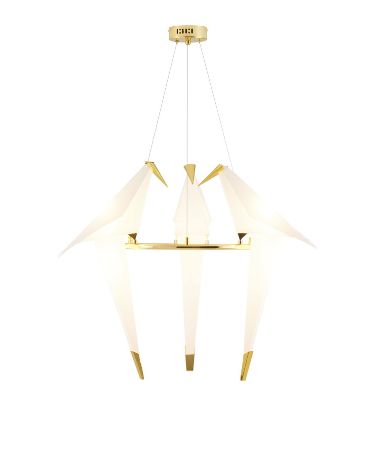 Фото №6  Подвесной светильник Подвесной светодиодный светильник Moderli V3071-3PL origami Birds 3*LED*6W