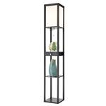 Превью фото №3  Торшер LUMION 8092/1F COMFI LN26 460 черный/белый, дерево/текстиль Торшер Е27 1*60W 220V PRACTIC