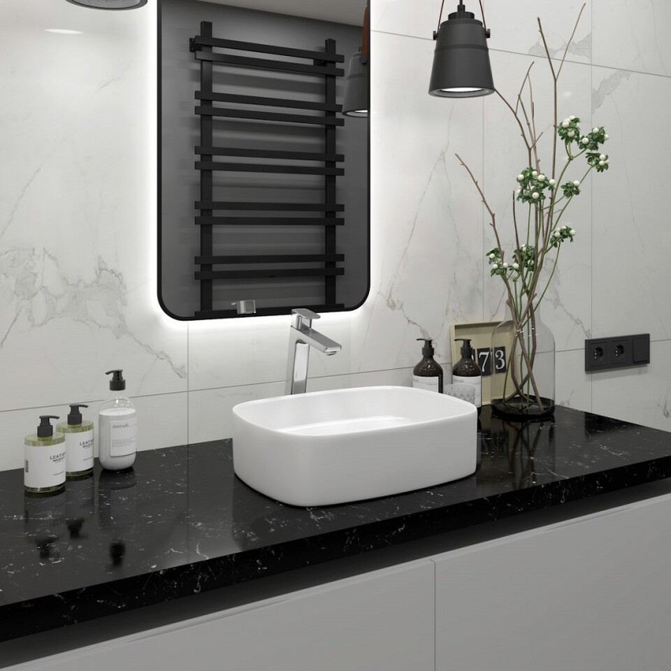 Фото №16  Раковина Teymi Раковина Solli 51 artceramic, накладная, белая T50209
