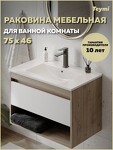 Превью фото №1  Раковина Teymi Раковина для ванной мебельная на тумбу Ritta 75 белая T51005