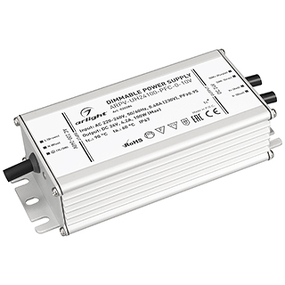 Фото Arlight Блок питания ARPV-UH24100-PFC-0-10V (24V, 4.2A, 100W) ( IP67 Металл, 7 лет)