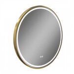 Превью фото №11  Watersense Зеркало Lina Supernova Gold D80, LED подсветка, сенсор, антипар T20123