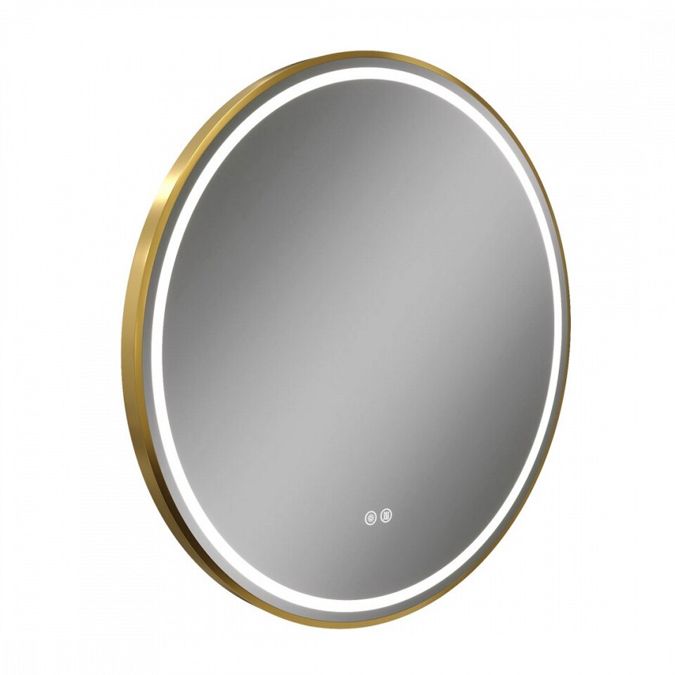 Фото №32  Watersense Зеркало Lina Supernova Gold D80, LED подсветка, сенсор, антипар T20123