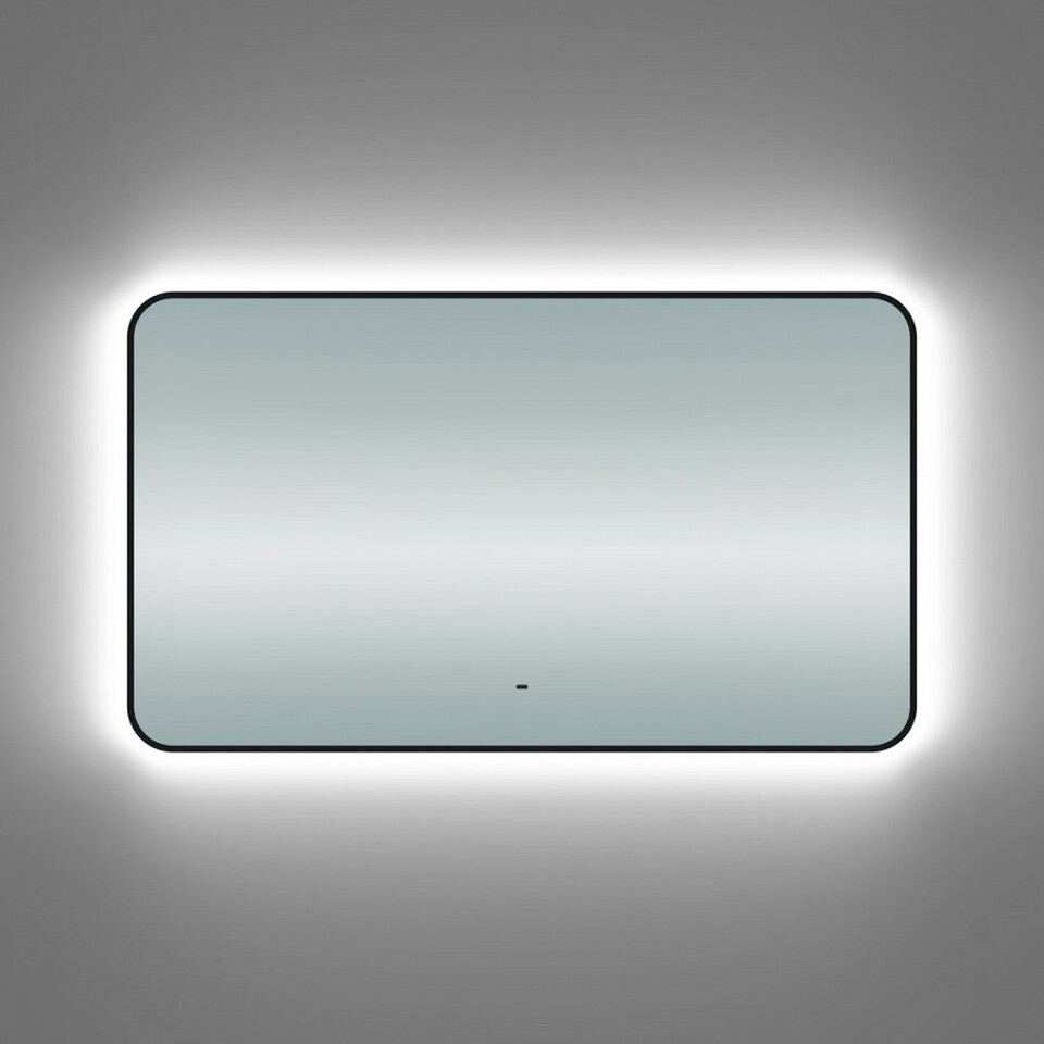 Фото №15  Teymi Зеркало Solli Black Soft Line 120x70, LED подсветка, сенсор на взмах T20230S