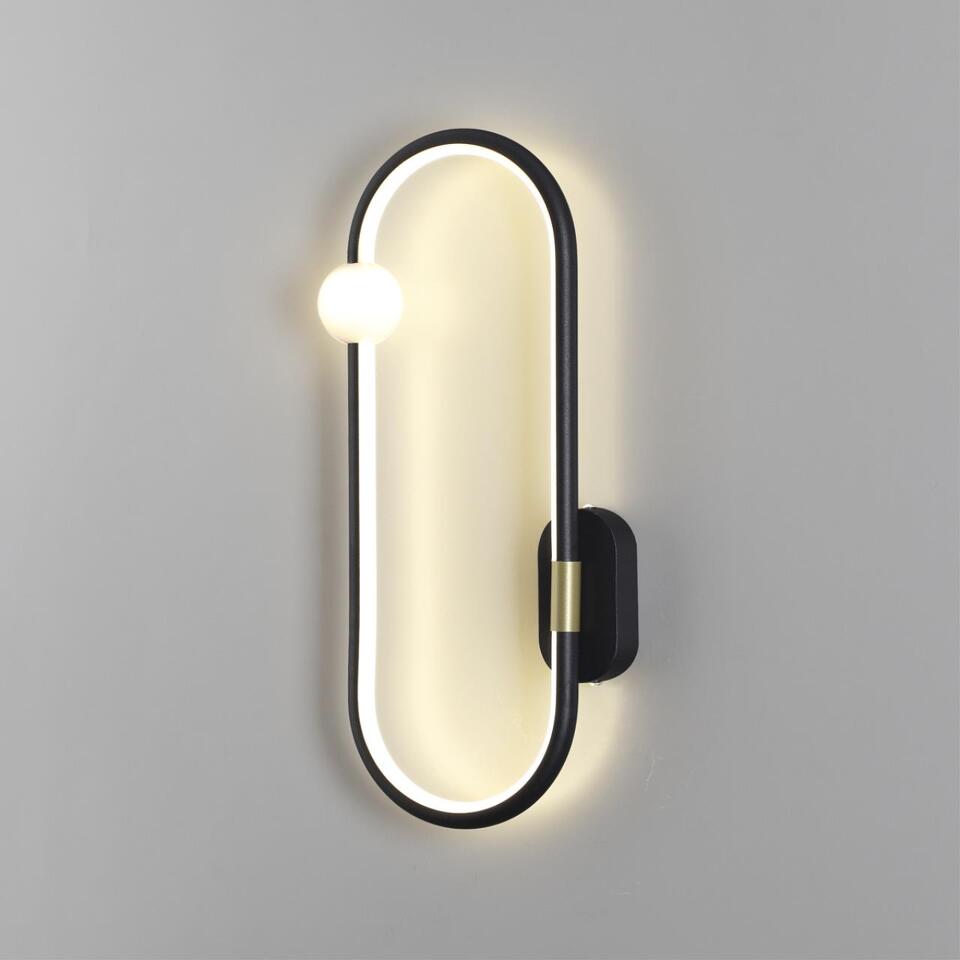 Фото №3  LUMION 5607/14WL LEDIO LN26 451 черный Настенный светильник LED 14W 3000К  220V HARLOW