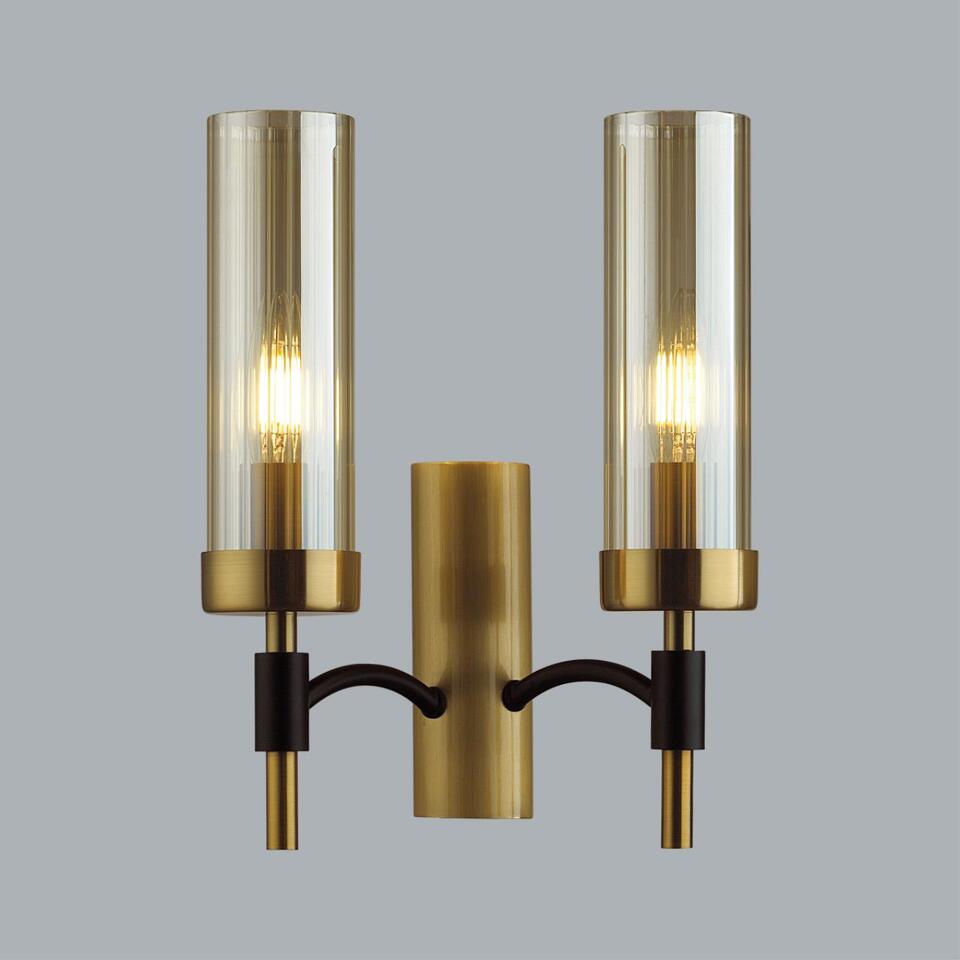 Фото №3  LUMION 6538/2W CLASSI LN23 000 чёрный, латунь Бра E14 2*40W 220V SHARON