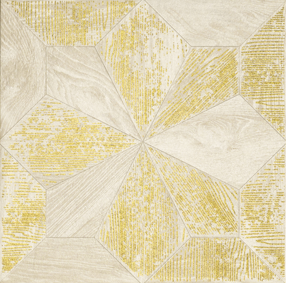 Фото №1  Плитка ASCOT Декор DEC.GOLD LUCIA STEAM IVORY 30X30