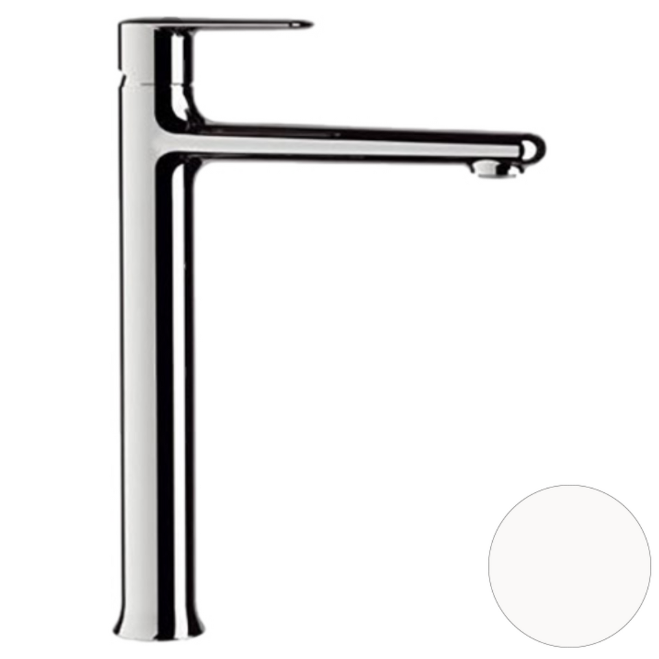 Фото №2  Смеситель для раковины Remer Vanity V11LBO, белый матовый