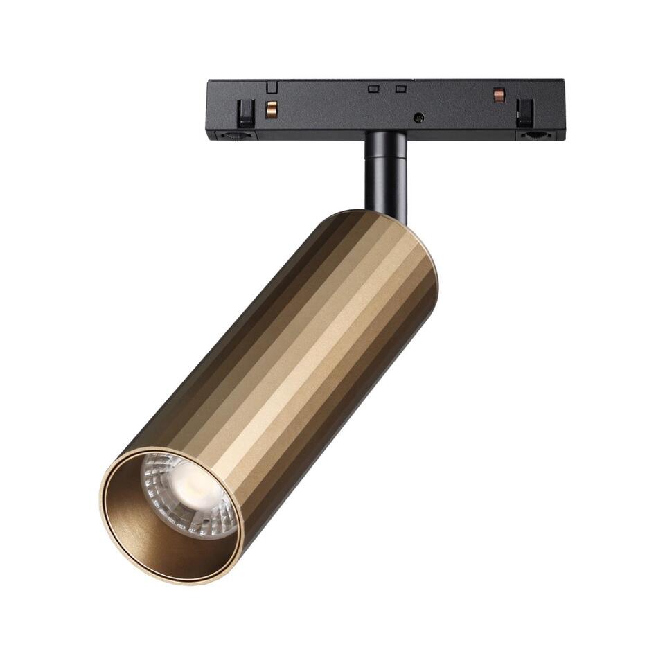 Фото №7  NOVOTECH 358988 SHINO NT22 161 бронза светлая/черный Трековый светильник для низковольного шинопровода IP20 LED 4000K 15W 48V FLUM