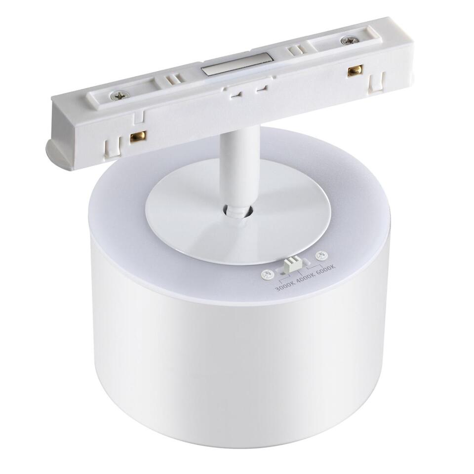 Фото №8  NOVOTECH 358979 SHINO NT22 150 белый Трековый светильник для низковольного шинопровода с переключ. цв. температуры IP20 LED 3000К\4000К\6000К 12W вниз + 3W вве