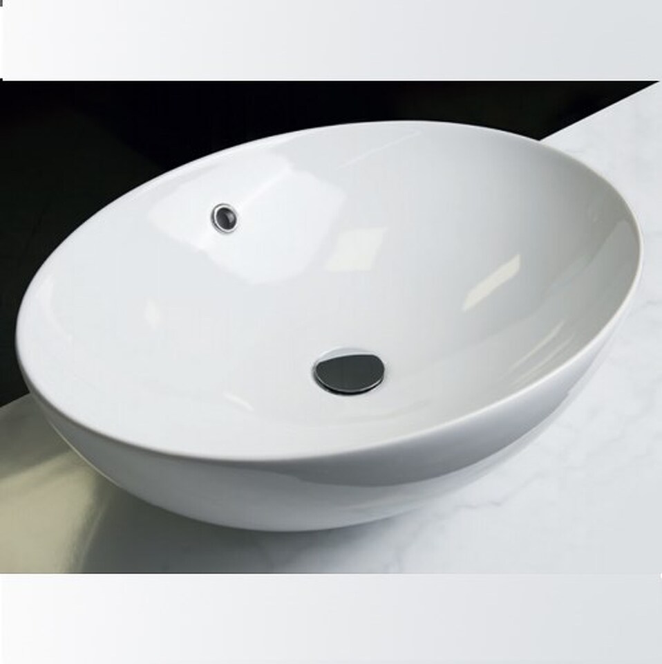 Фото №5  Раковина SHO58 / PSHO58 Althea SHO раковина накладная 58x42 h.17,8  Матовый белый Plus-Ton®