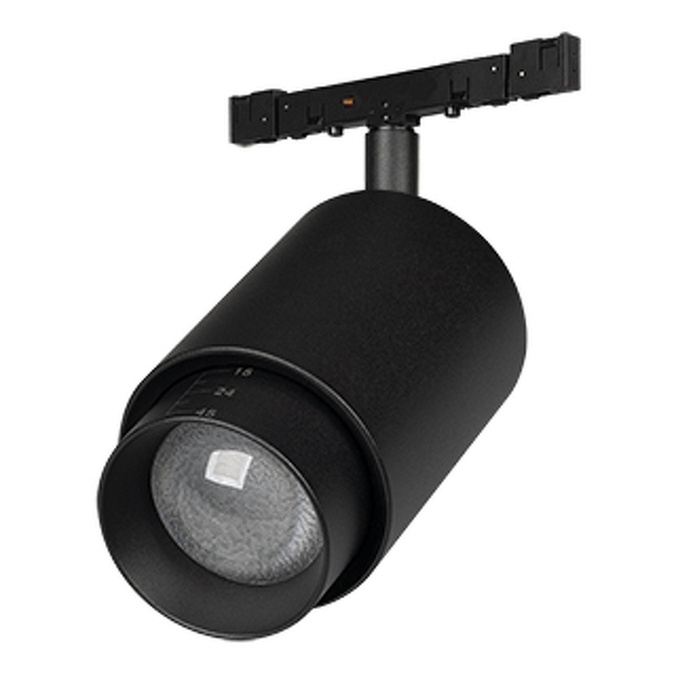 Фото №1  Arlight Светильник MAG-MICROCOSM-SPOT-ZOOM-R59-12W Warm3000 (BK, 20-60 deg, 24V) ( IP20 Металл, 5 лет)