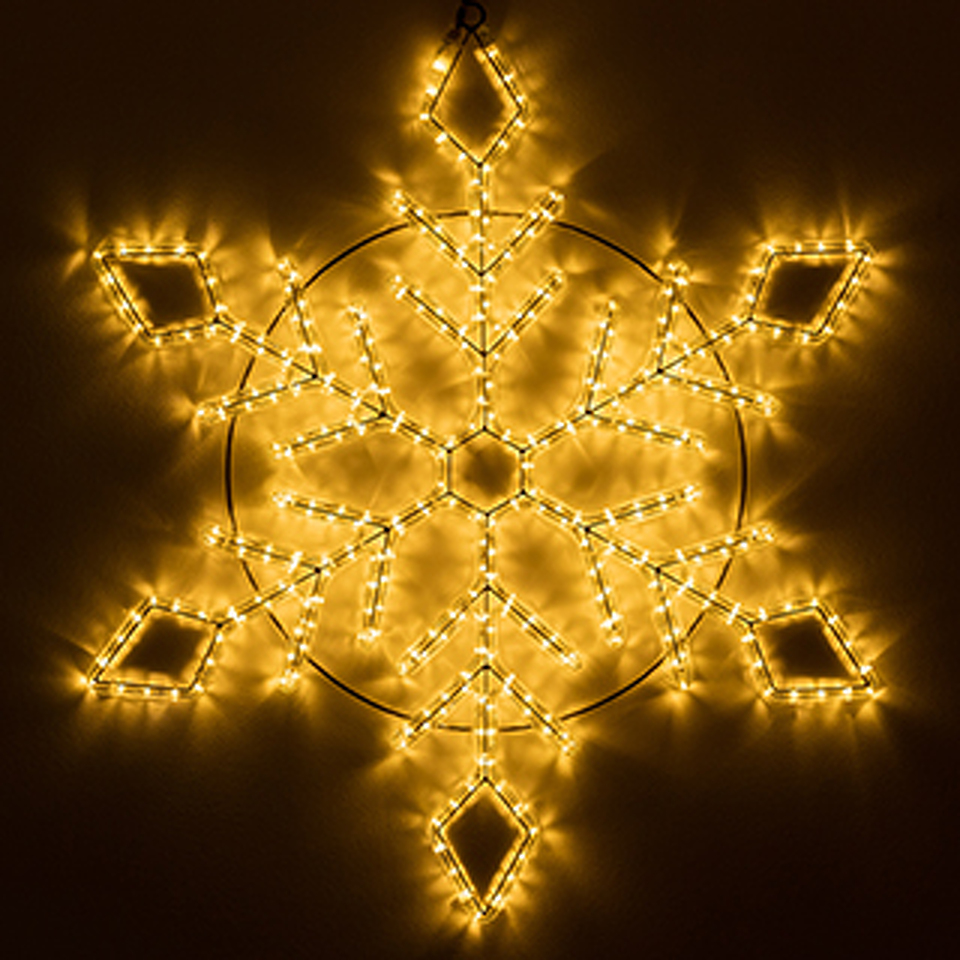 Фото №1  Ardecoled Фигура светодиодная ARD-SNOWFLAKE-M9-900x900-360LED Warm (230V, 22W) ( IP65)